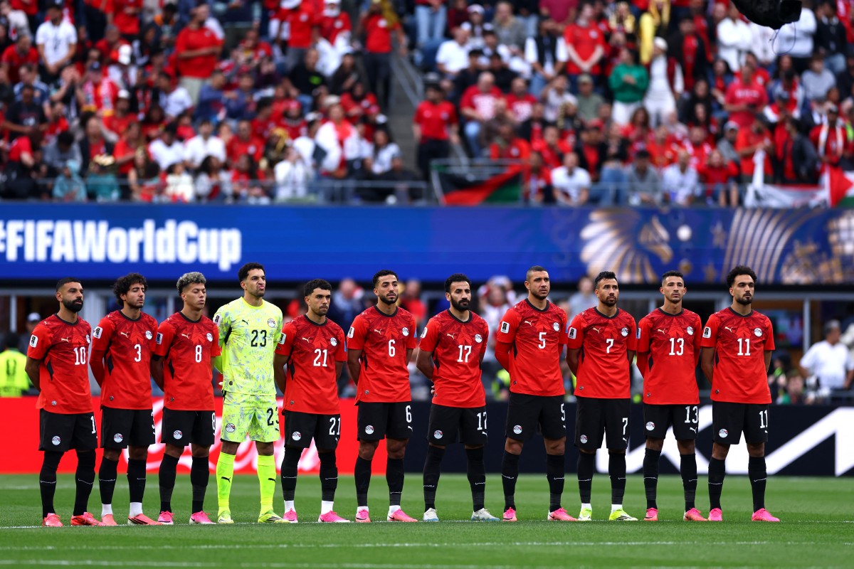 لاعبو منتخب مصر. (أ ف ب)