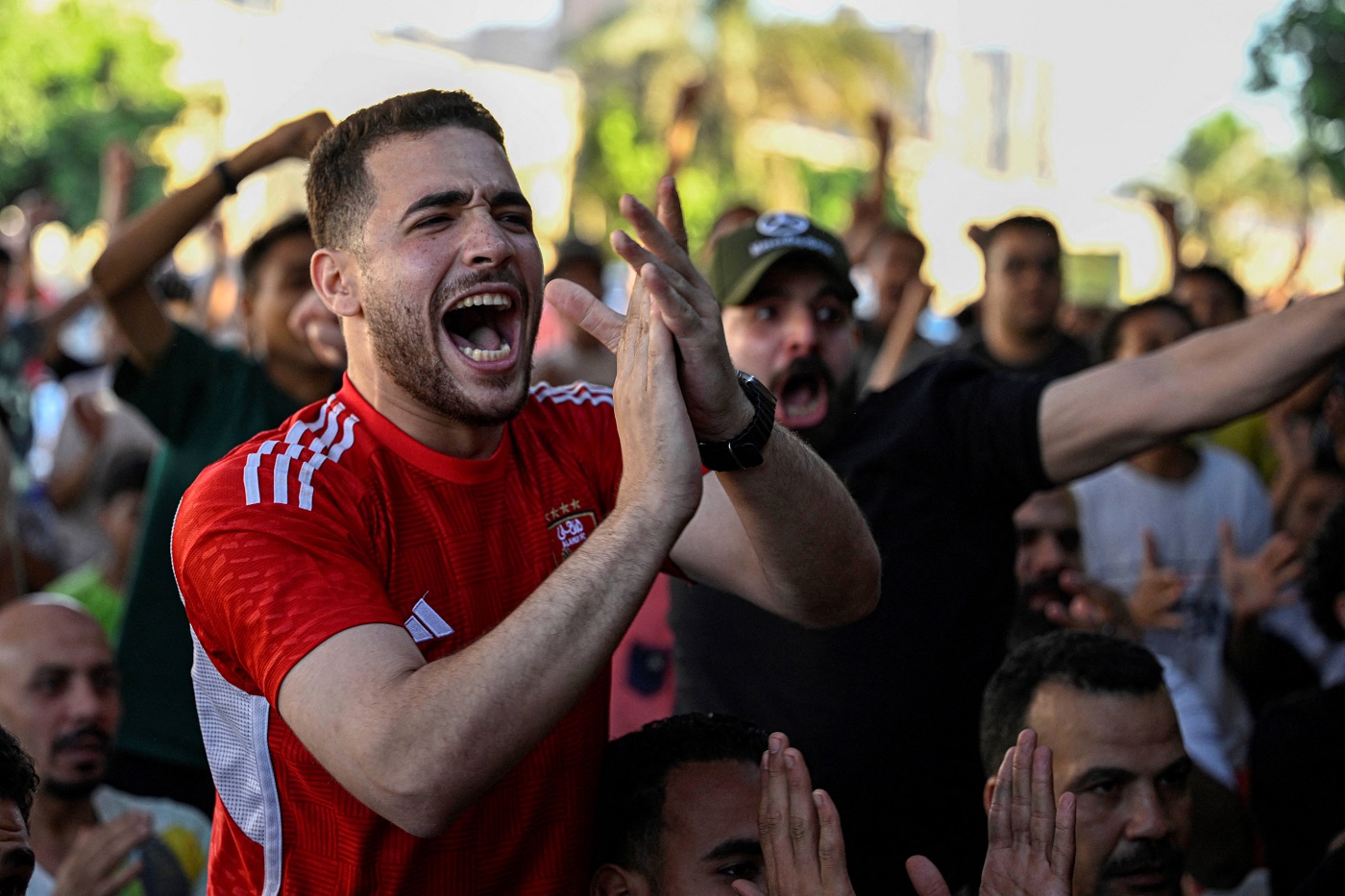 احتفال بتأهل منتخب مصر إلى دور الـ32 من كأس العالم 2026. (أ ف ب)