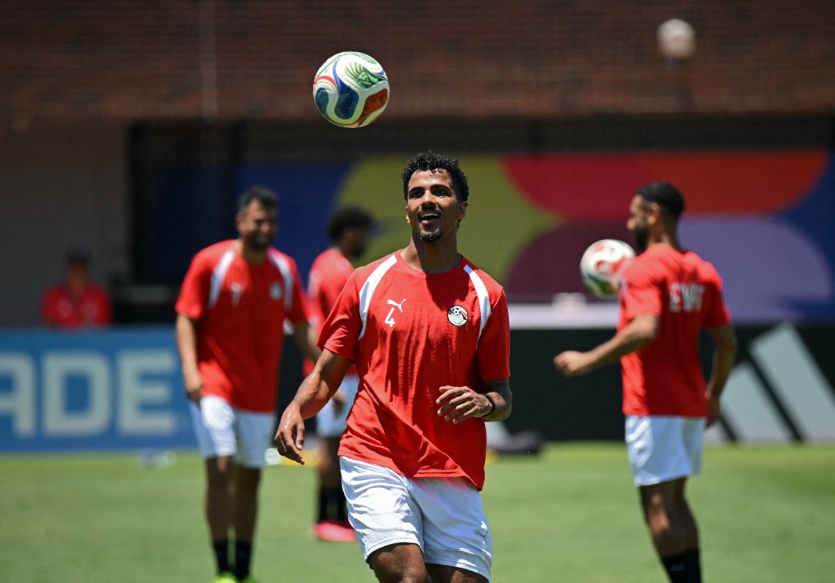 من تدريبات مصر قبل مباراة أستراليا في كأس العالم 2026 (أ ف ب)