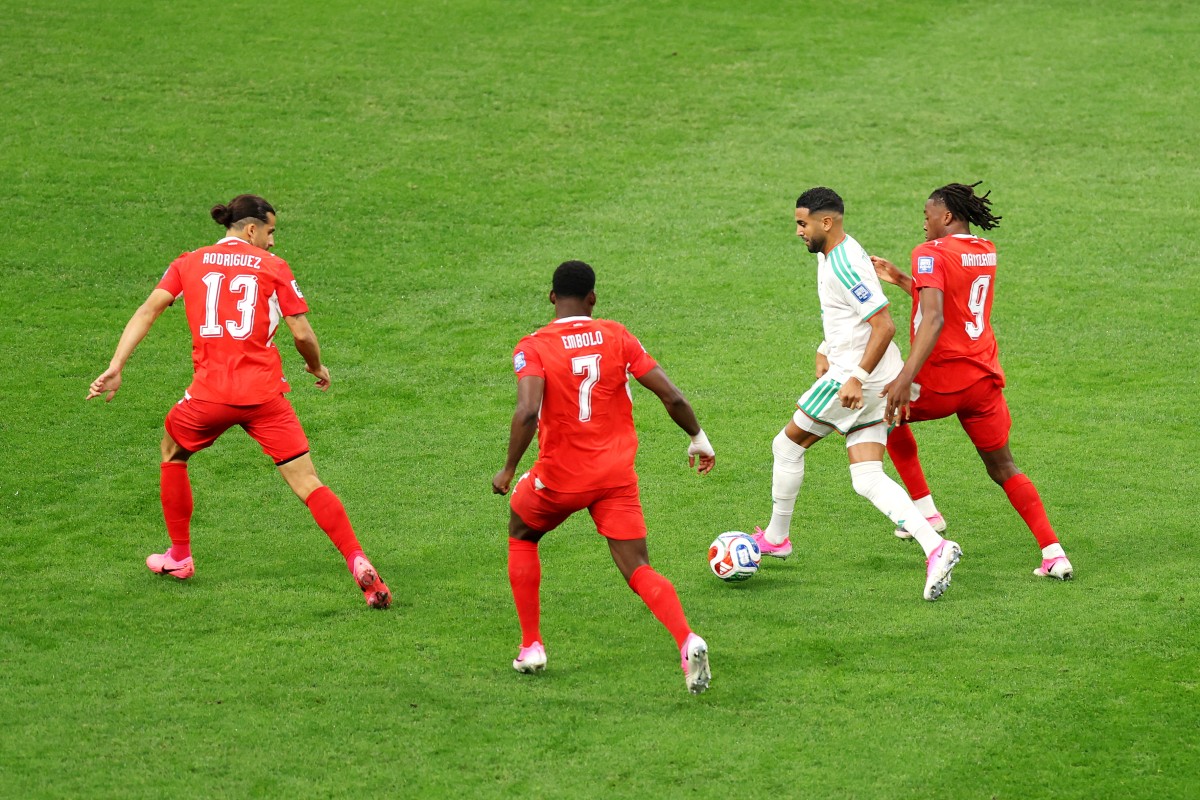الجزائر ضد سويسرا في كأس العالم 2026. (أ ف ب)