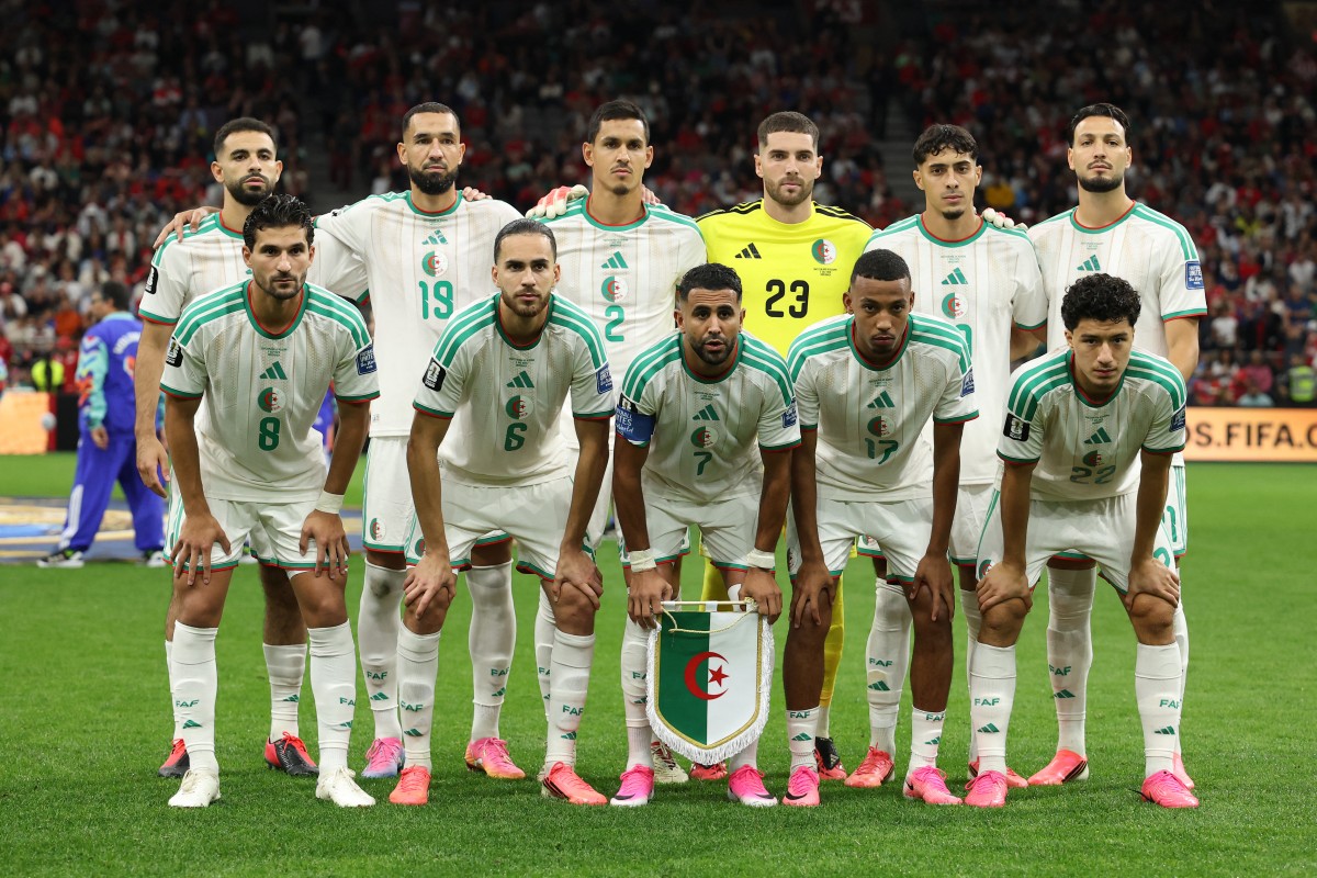 لاعبو منتخب الجزائر. (أ ف ب)