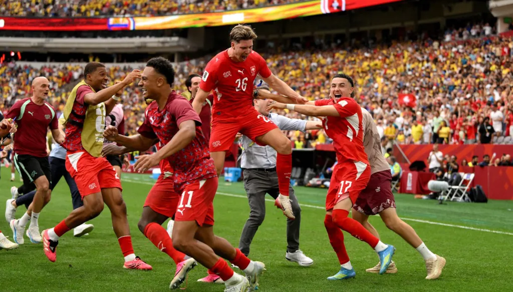 سويسرا تعبر كولومبيا وتواجه الأرجنتين في ربع النهائي لكأس العالم 2026