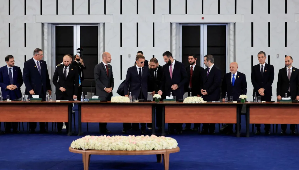 منتدى اقتصادي في القصر الرئاسي في دمشق  (أ ف ب). 