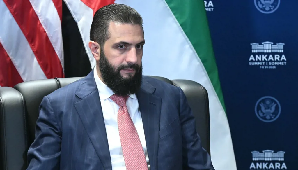 الرئيس السوري أحمد الشرع. (أ ف ب)