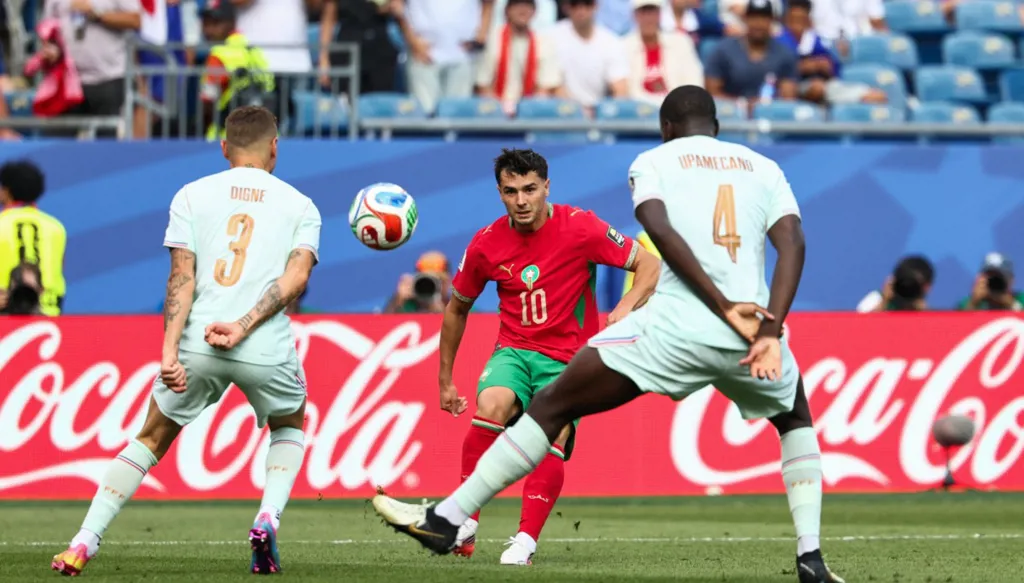 المغرب ضد فرنسا. (أ ف ب)