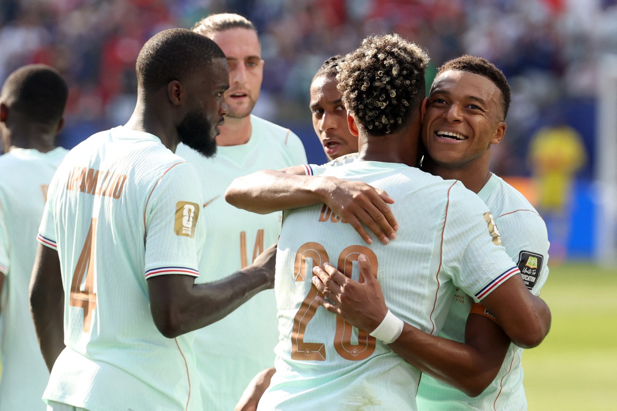 لاعبو منتخب فرنسا. (أ ف ب)