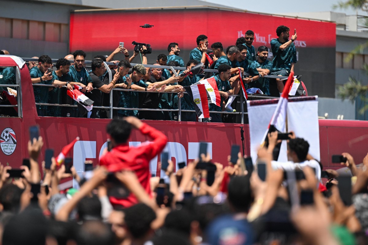 مصر تستقبل الأبطال بعد نهاية المشوار في كأس العالم. (أ ف ب)