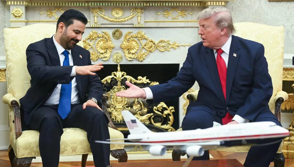 ترامب والزيدي (أ ف ب). 