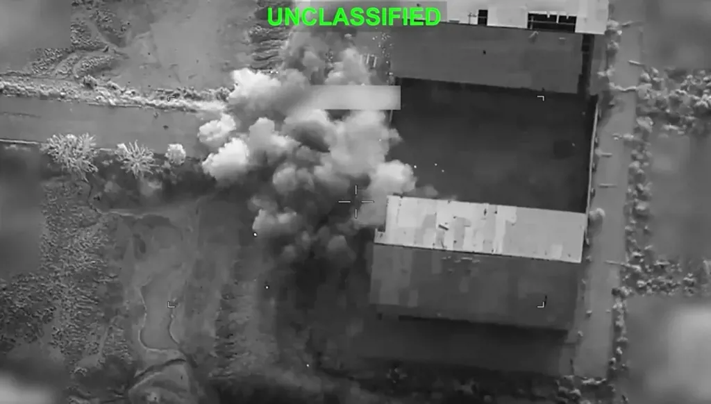 Image from a video clip released by US Central Command showing a strike on Iran, July 15, 2026. (AFP)
