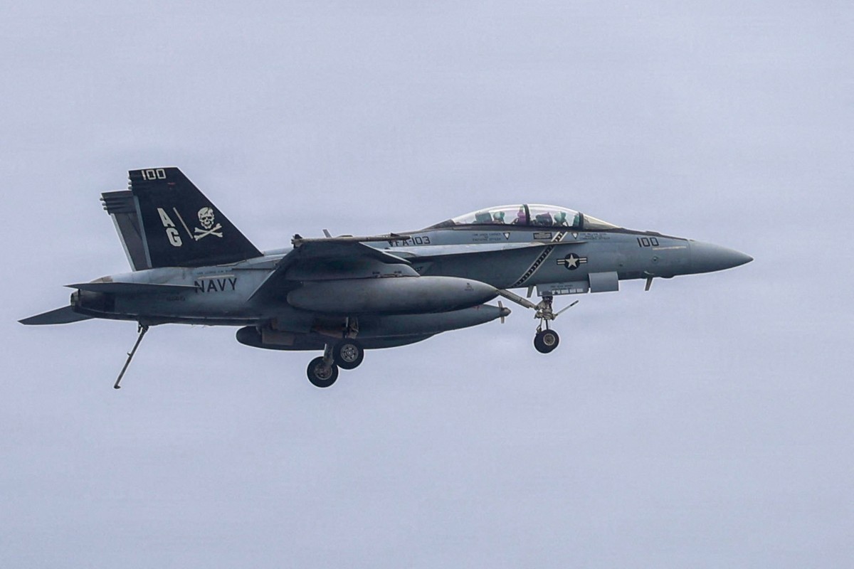طائرة حربية أميركية من طراز F/A-18F 