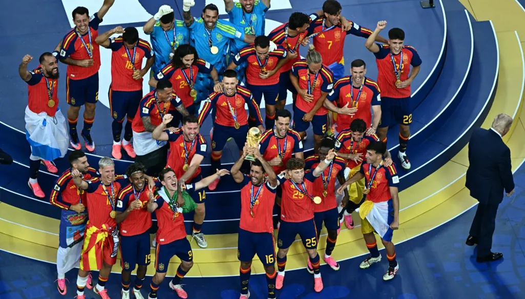 إسبانيا بطلة العالم 2026. (أ ف ب)