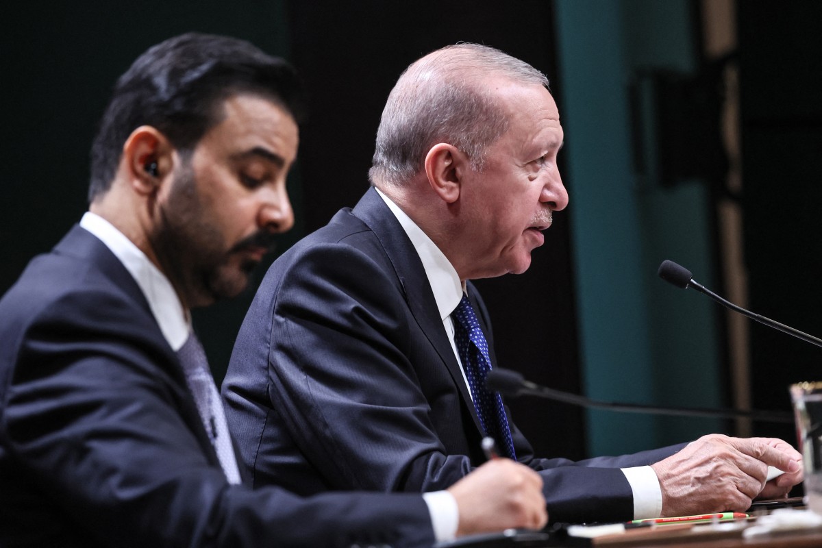 إردوغان والزيدي.