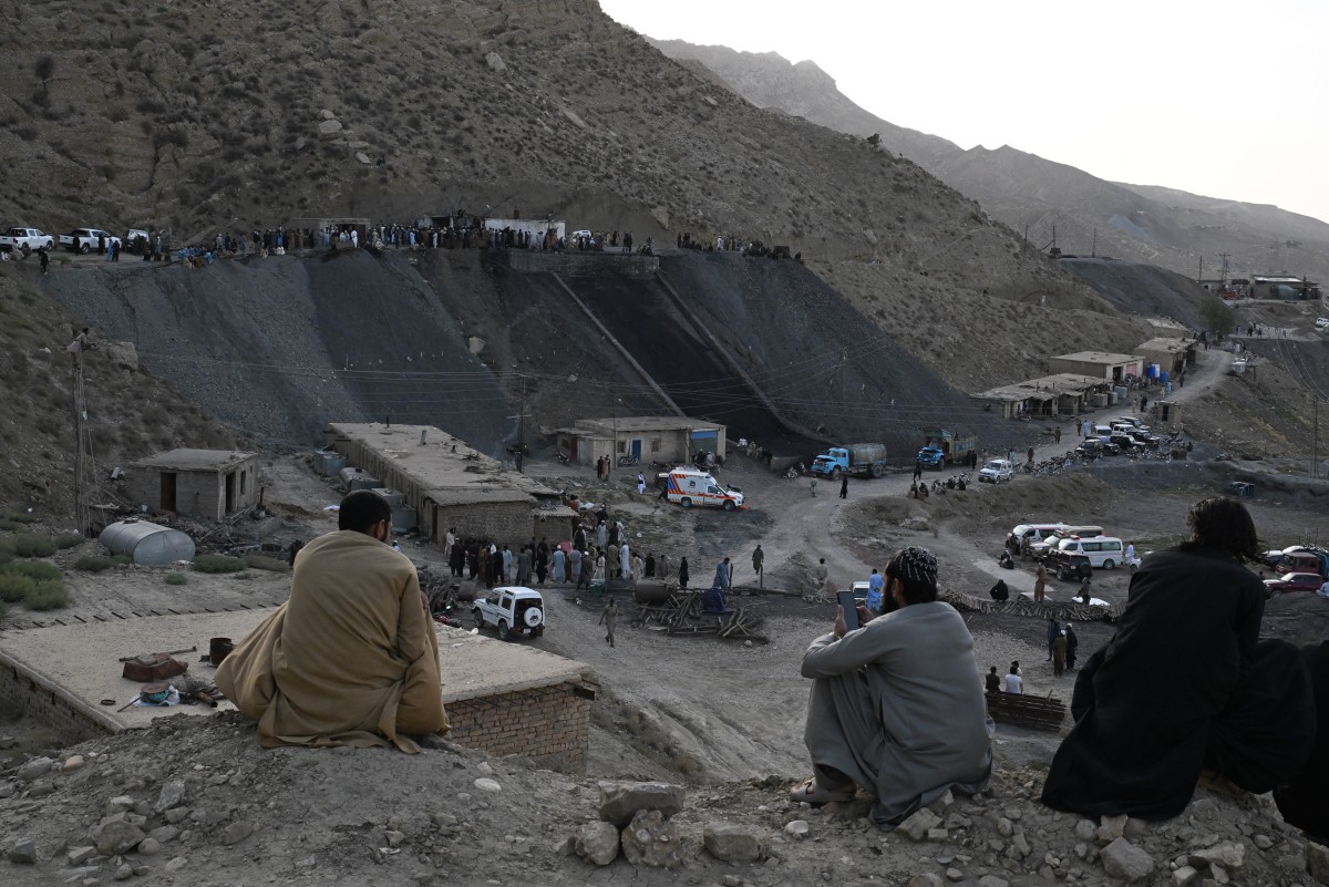موقع الحادث. (أ ف ب)