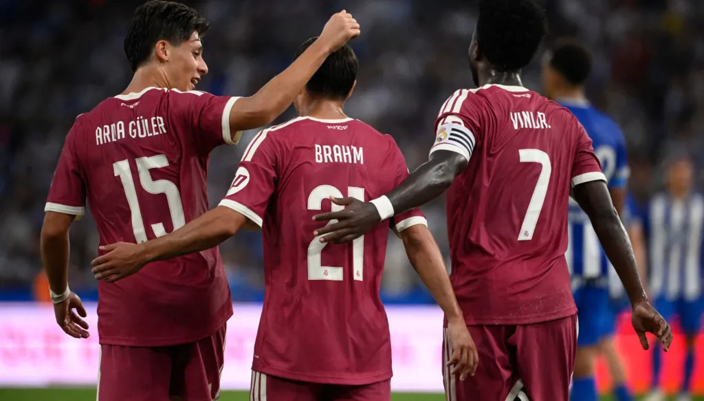 لاعبو ريال مدريد. (أ ف ب)