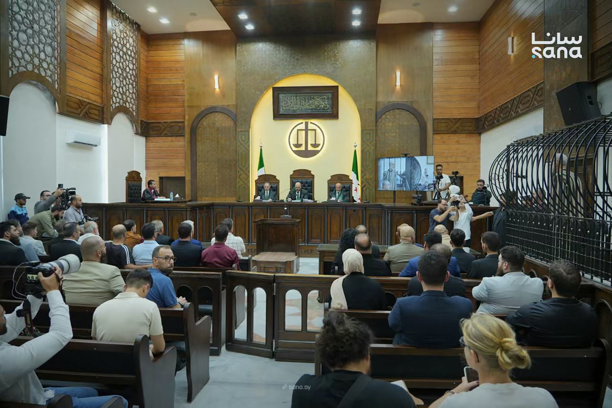 محاكمة حسون في دمشق (سانا).
