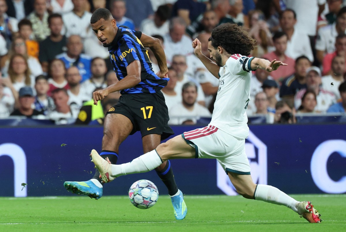 ريال مدريد ضد إنتر في دوري أبطال أوروبا. (أ ف ب)