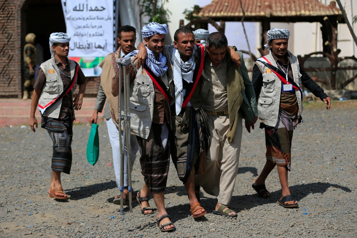 مقاتلون حوثيون. (أ ف ب)