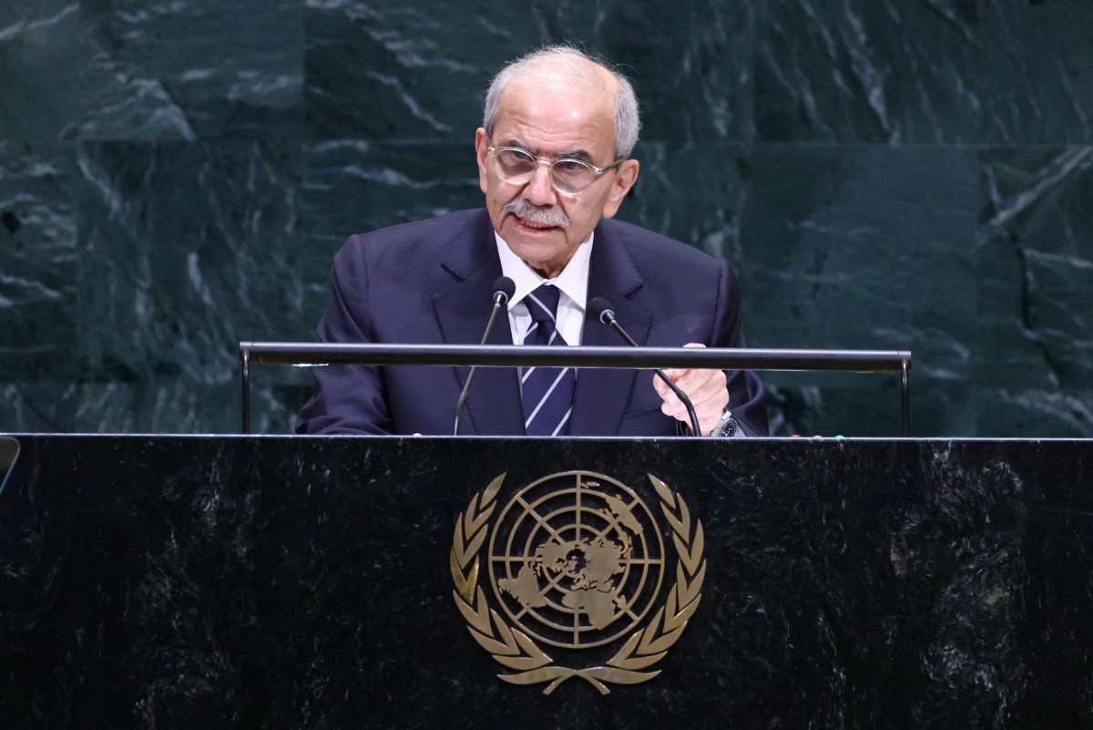نواف سلام. (أ ف ب)