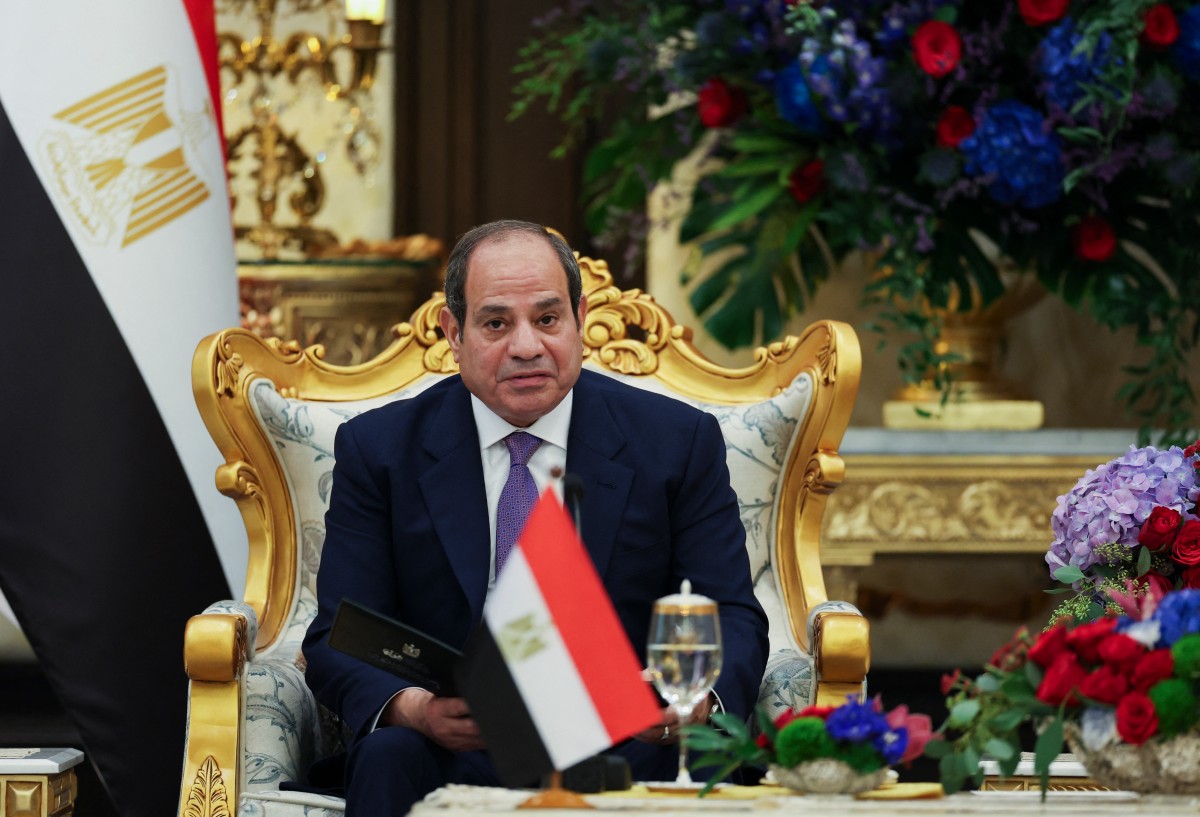 الرئيس المصري عبد الفتاح السيسي. (أ ف ب)