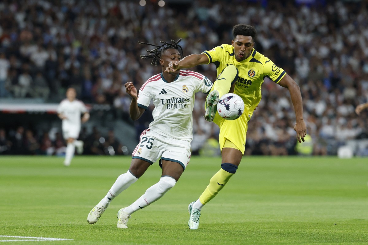 من مباراة ريال مدريد وفياريال. (أ ف ب)
