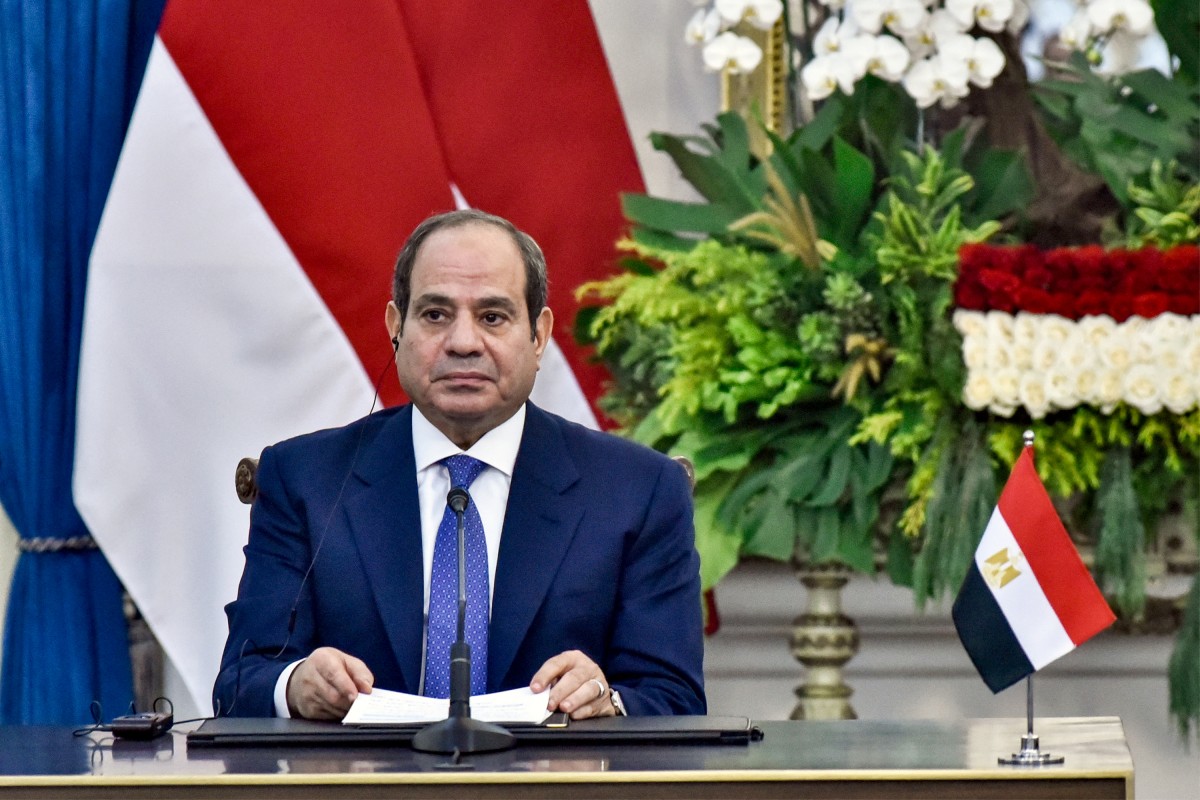 الرئيس المصري عبد الفتاح السيسي. (أ ف ب)