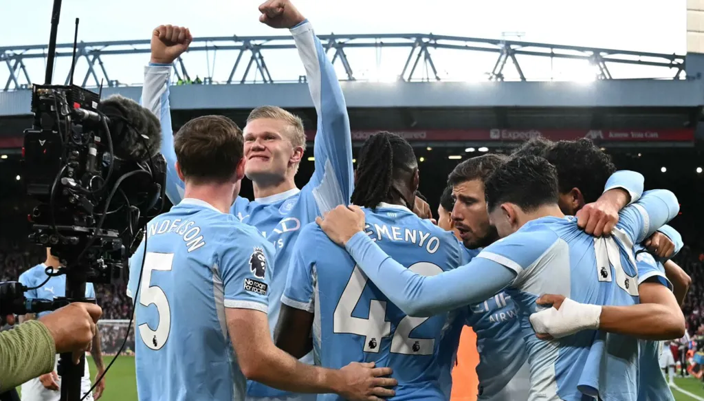 ترتيب الدوري الإنكليزي بعد فوز مانشستر سيتي على ليفربول