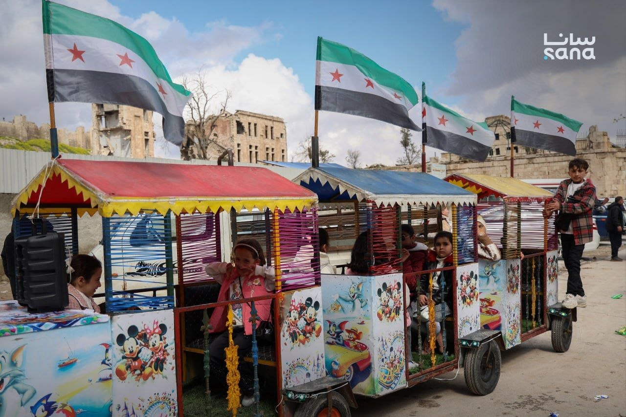 أجواء عيد الفطر في مدينة حلب، سوريا، في 20 آذار/مارس 2026 (سانا)