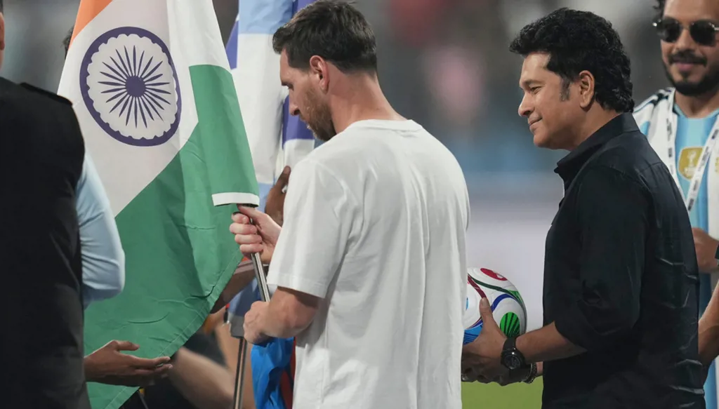 After initial chaos... Messi concludes India tour with emotional message