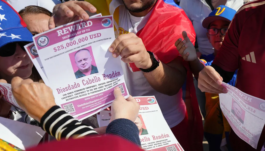 Maduro is set to make his first appearance in a US courtroom on drug trafficking charges(AP)