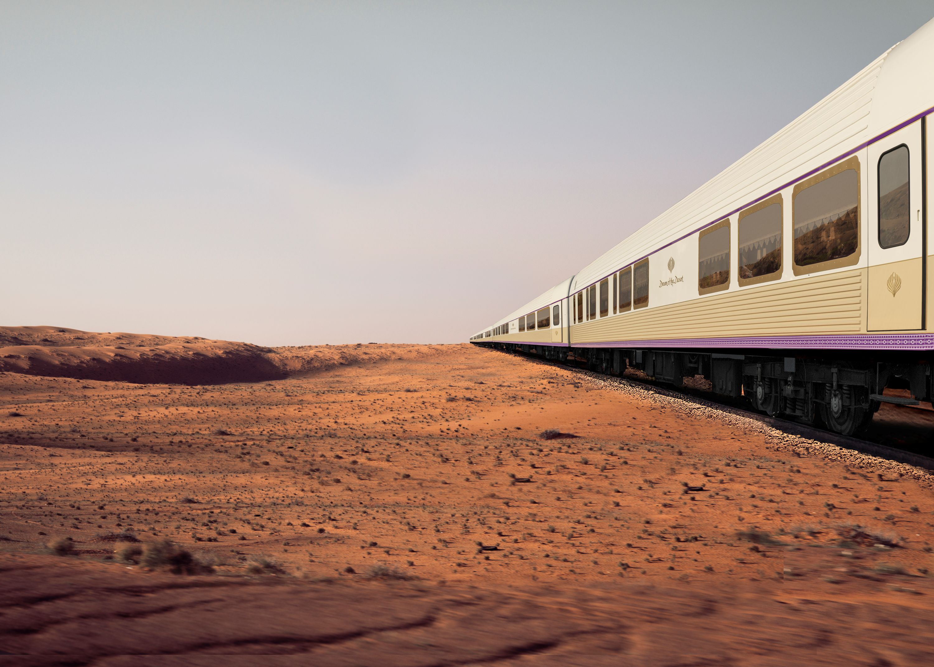 قطار حلم الصحراء في السعودية.