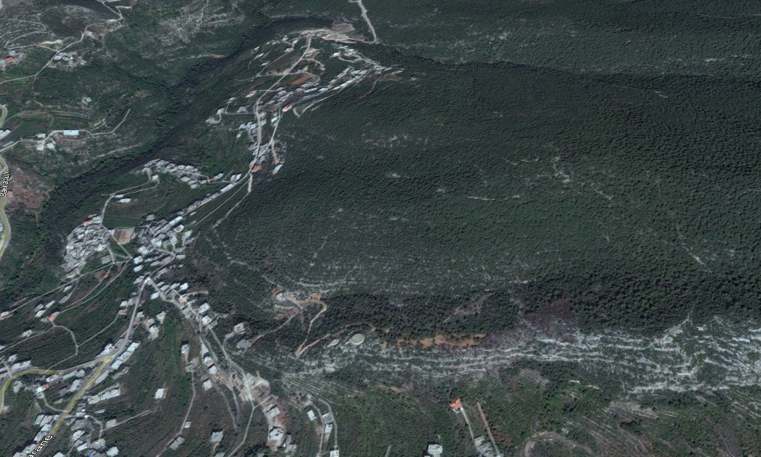 منطقة عكار عام 2016 (المصدر: المجلس الوطني للبحوث العلمية)