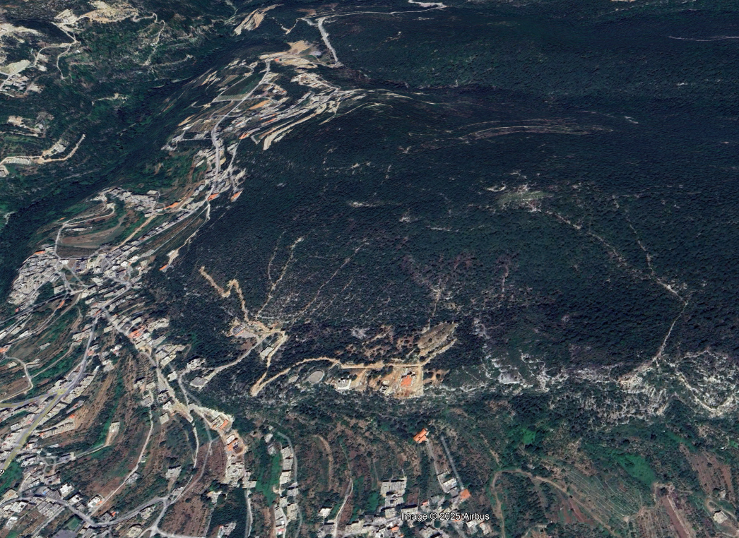 منطقة عكار عام 2024 (المصدر: المجلس الوطني للبحوث العلمية)