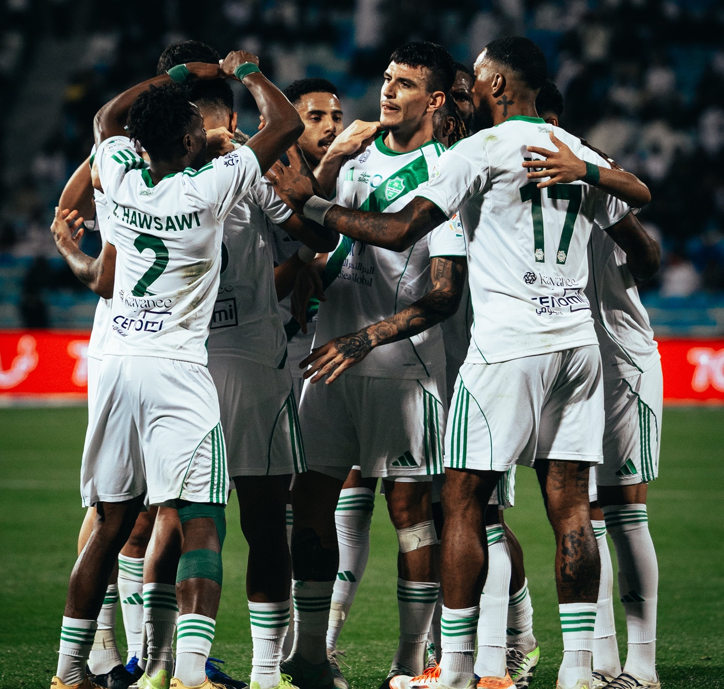 لاعبو الأهلي السعودي. (وكالات)