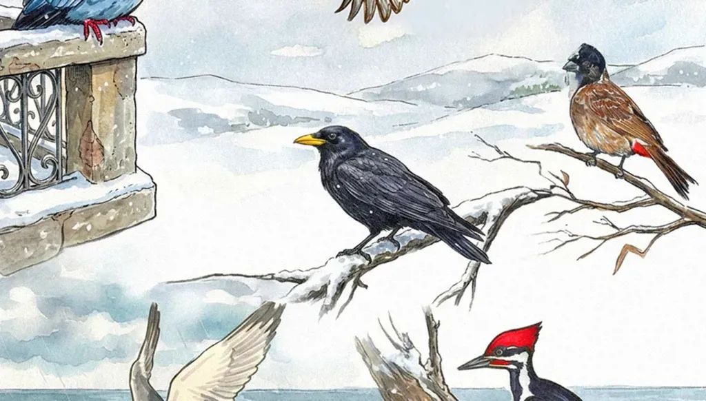 How do birds stay warm in winter?