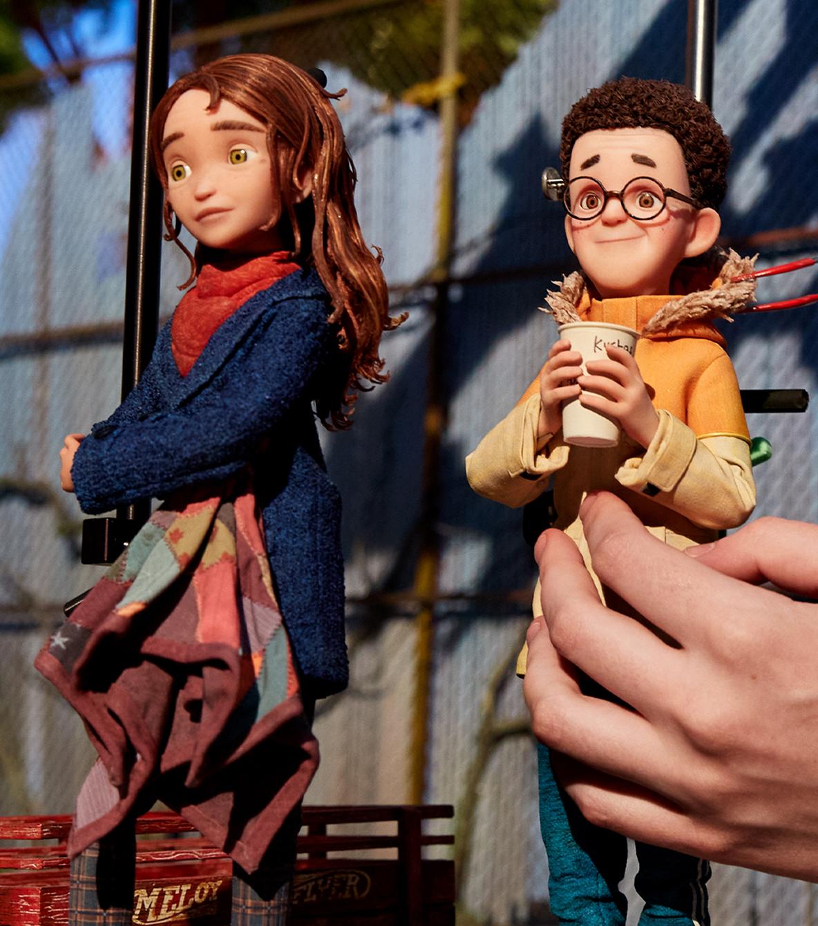 دمى شخصيات Wildwood خلال مراحل التحريك والتصوير داخل استوديو LAIKA. (LAIKA Studios)