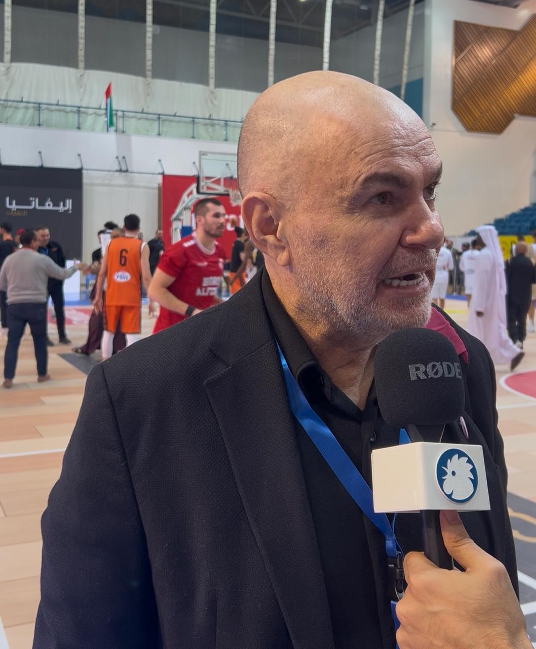 أبو شقرا مع الزميل جاد دعيبس.