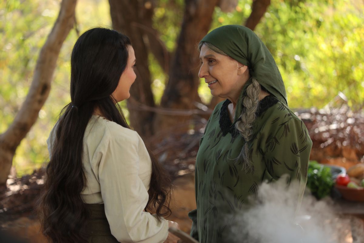 وفاء موصللي في مشهد من مسلسل 
