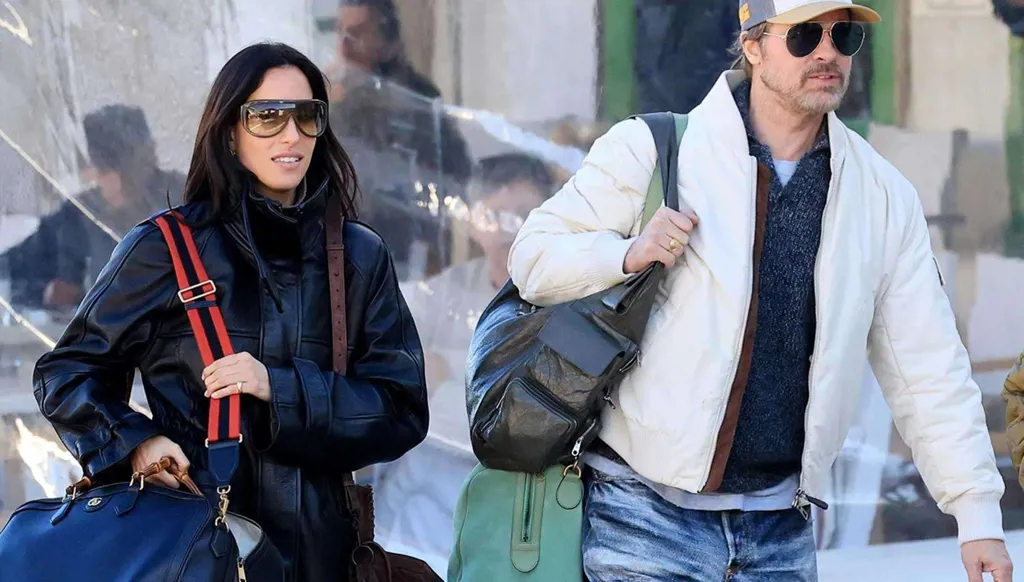 براد بيت في ظهور نادر مع حبيبته إينيس دي رامون في اليونان