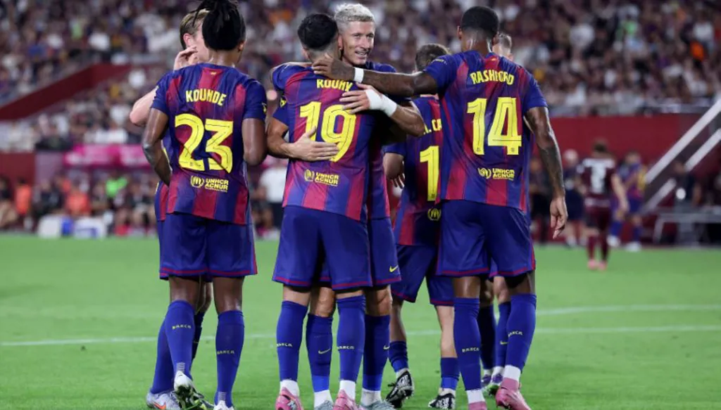 برشلونة يكتسح كومو بخماسية نظيفة ويحرز كأس جوان غامبر