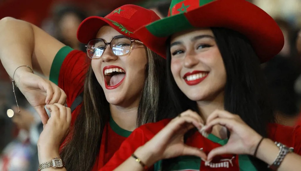 جماهير المغرب. (أ ف ب)