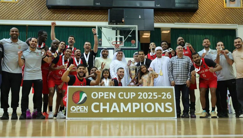 شباب الأهلي بقيادة بيريسيتش بطلاً لكأس الاتحاد الإماراتي المفتوحة لكرة السلة