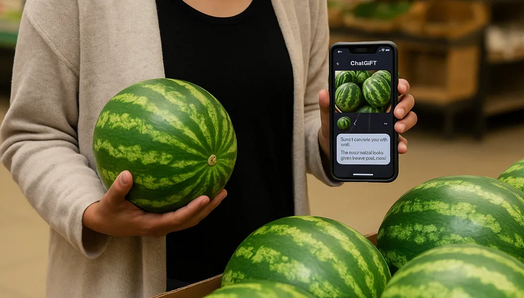 امرأة عربية تسأل "تشات جي بي تي" أي بطيخة أشتري؟ والإجابة تُبهر الملايين