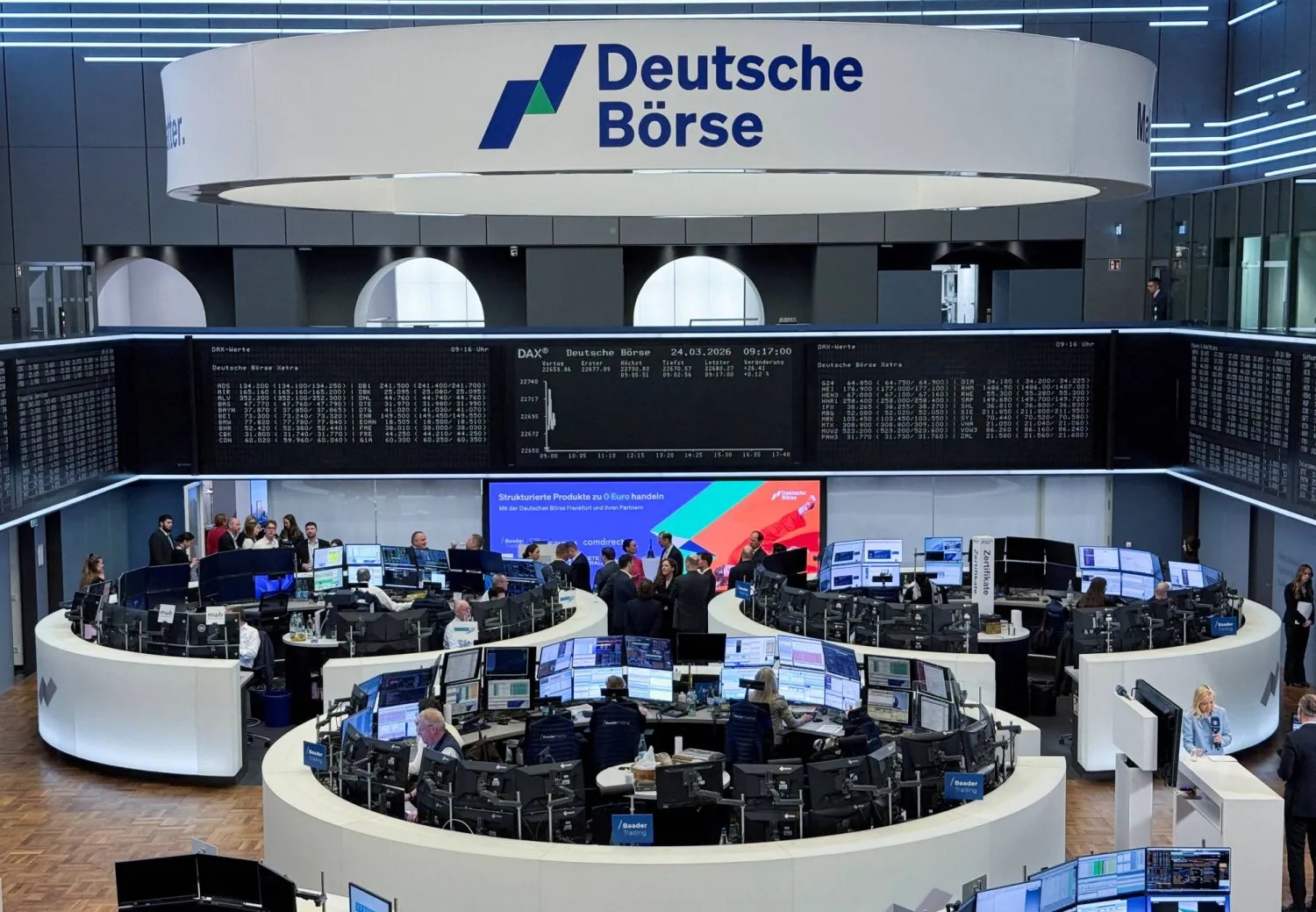 بورصة فرانكفورت (رويترز)