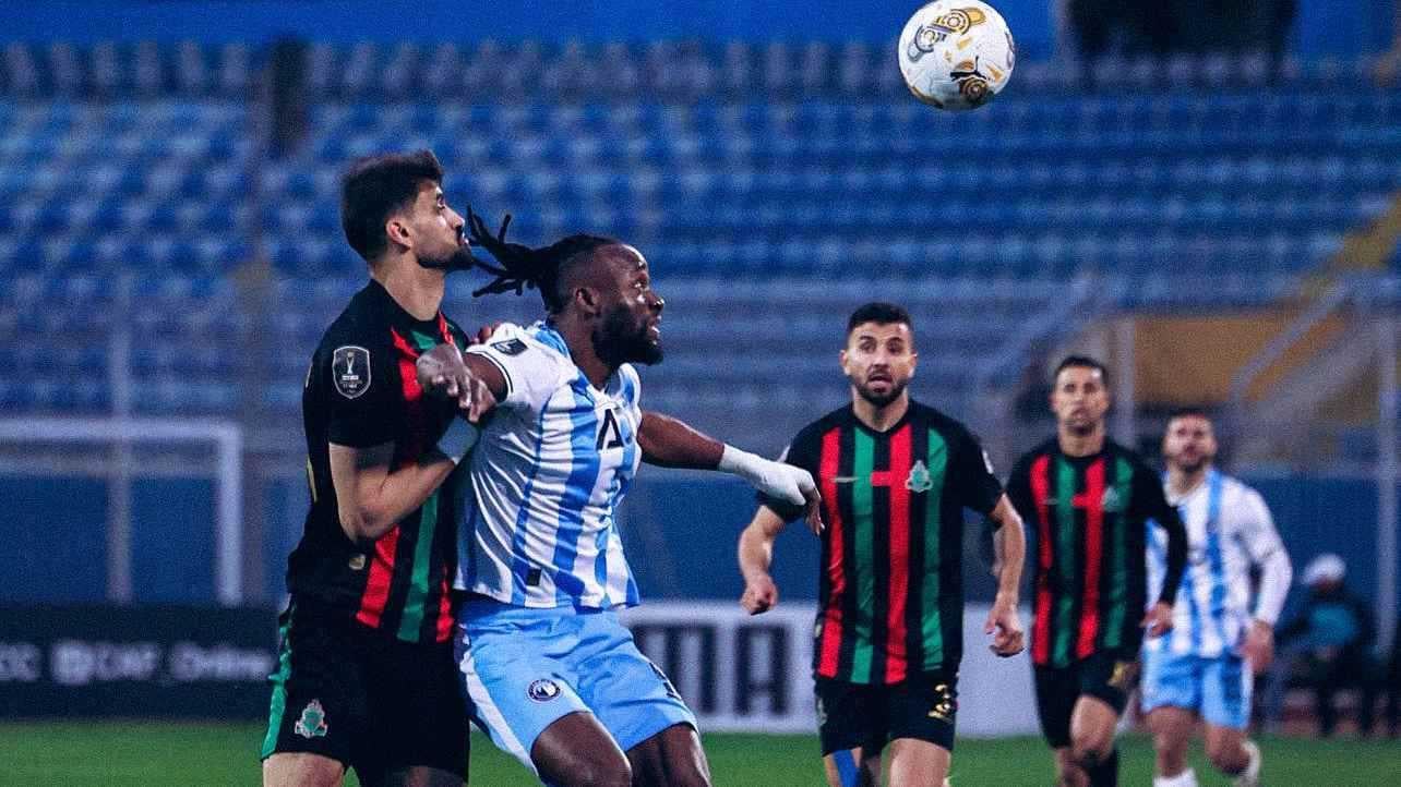 بيراميدز تجرد من لقب دوري أبطال أفريقيا على يد الجيش الملكي. (وكالات)