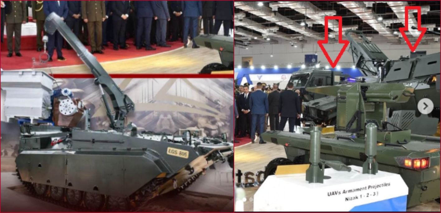 مقارنة بين الصورة الاصلية (الى اليمين) والصورة المعدلة (الى اليسار)