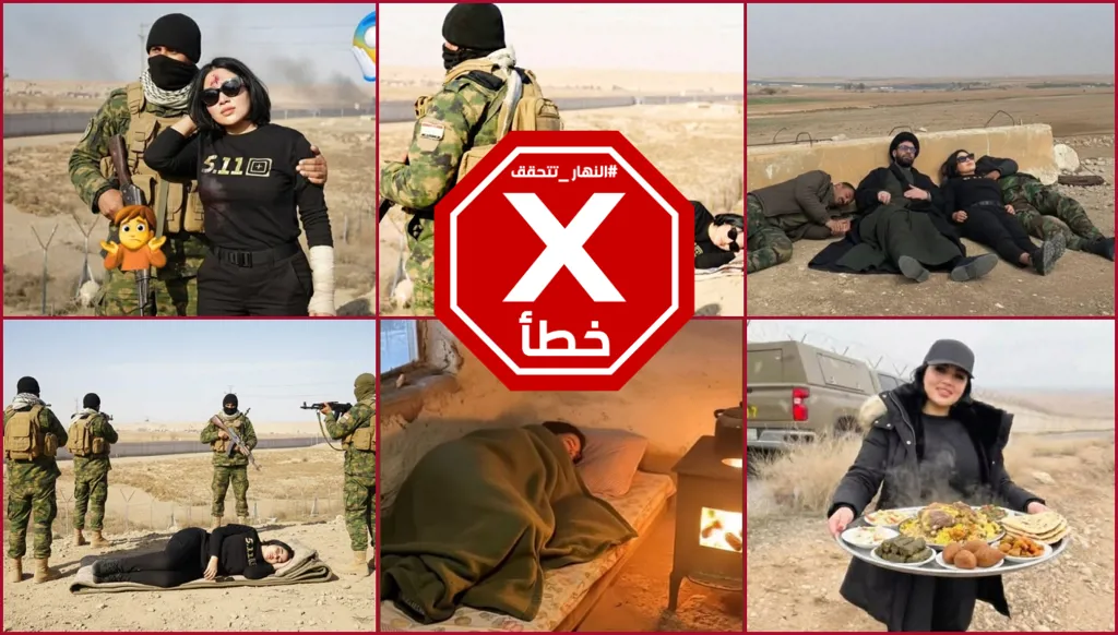 صور للإعلامية العراقية منى سامي على الحدود تثير ضجة... والنهار تتحقق منها FactCheck