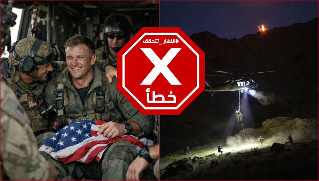 لحظة إنقاذ الطيار الأميركي المفقود من عمق الأراضي الإيرانية؟ النهار تتحقق FactCheck