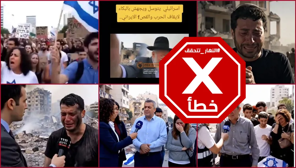 هذه المشاهد لإسرائيليين يتوسلون إلى إيران لتوقف الحرب مولدة بالذكاء الاصطناعي FactCheck#