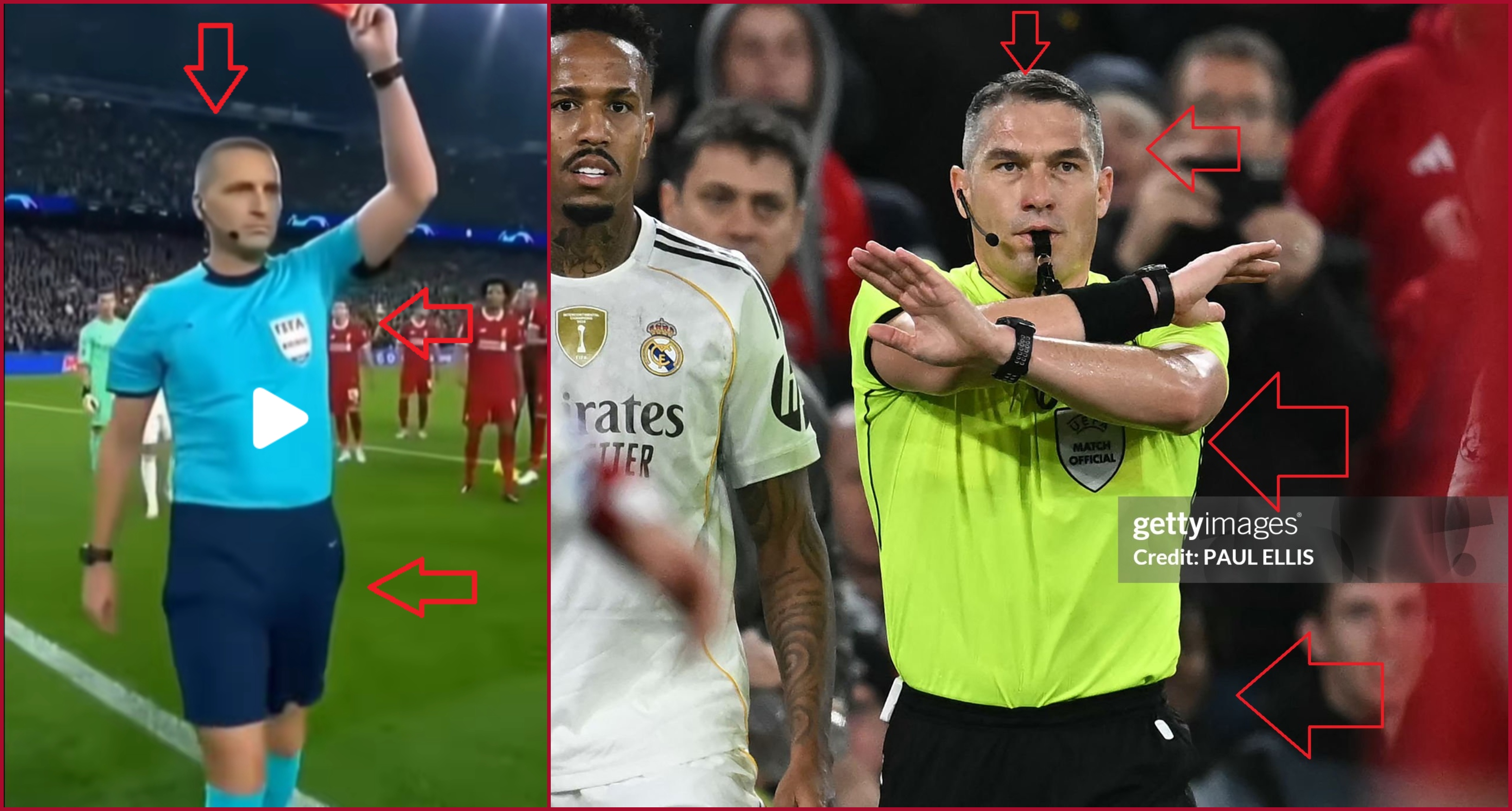  مقارنة بين صورة لكوفاكس (أ ف ب- الى اليمين) ولقطة من الفيديو المتناقل (الى اليسار)