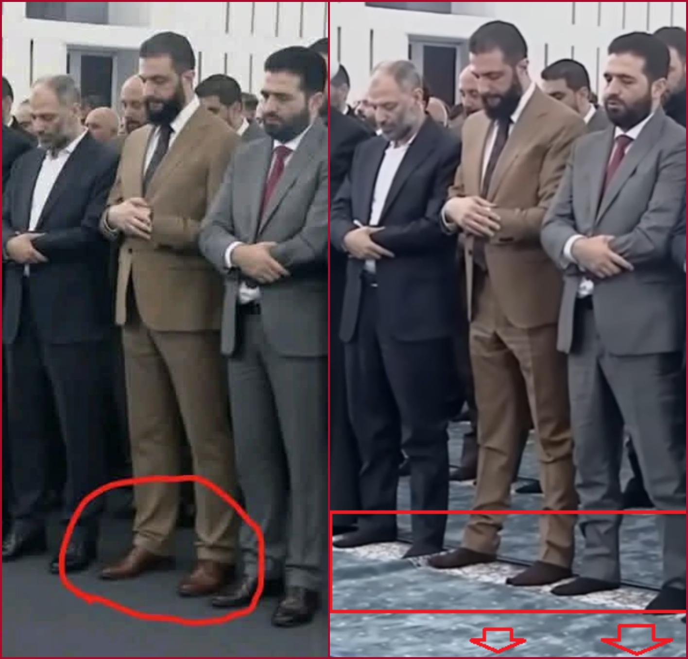 مقارنة بين لقطة اصلية (الى اليمين) والصورة المعدلة (الى اليسار)